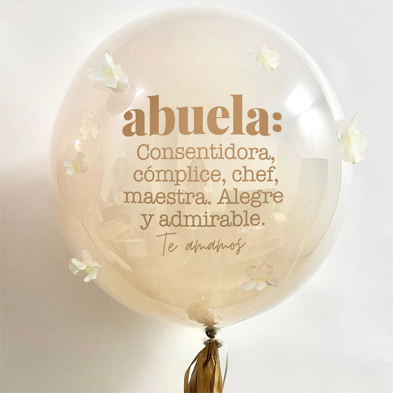 ABUELA - Burbuja con Flores