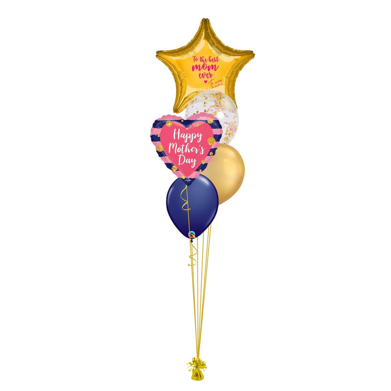 Globos Happy Mother´s Day Rayas (personalizable) - tuglobero
