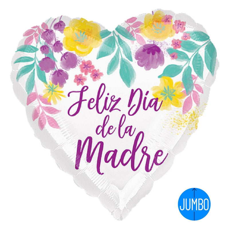 Globo Feliz Día de la Madre Flores - tuglobero