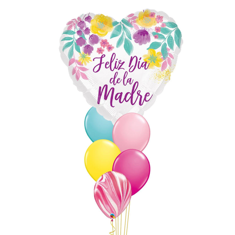 Globos Feliz Día de la Madre Flores y Colores - tuglobero