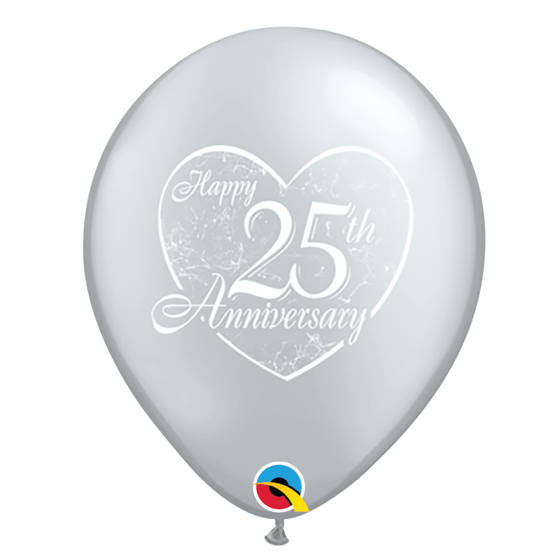 Feliz 25° Aniversario - Plata - tuglobero