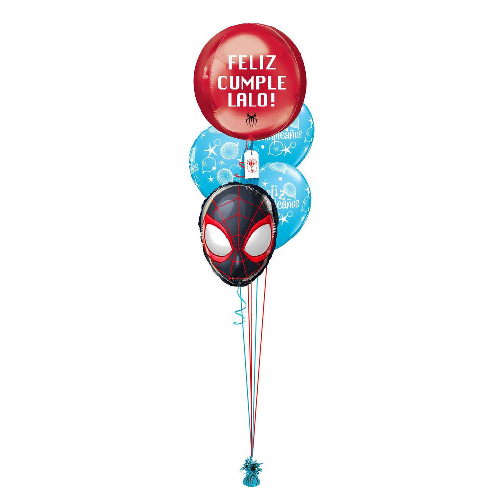 Esfera Spiderman Cumple (Personalizable) con Cara - tuglobero