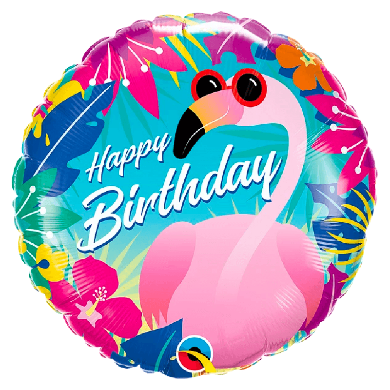 Birthday Tropical Flamingo - tuglobero