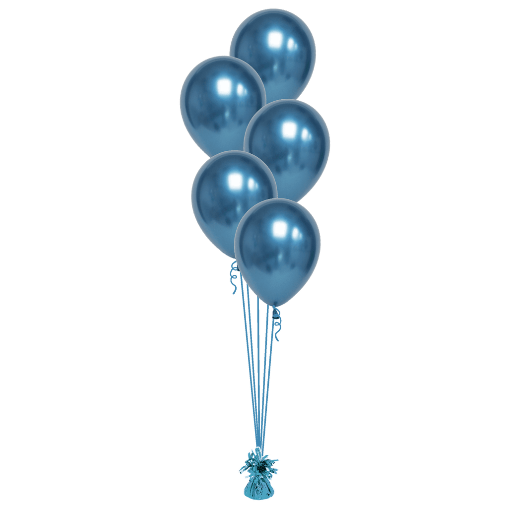 Ramillete Látex Chrome 5 Globos.