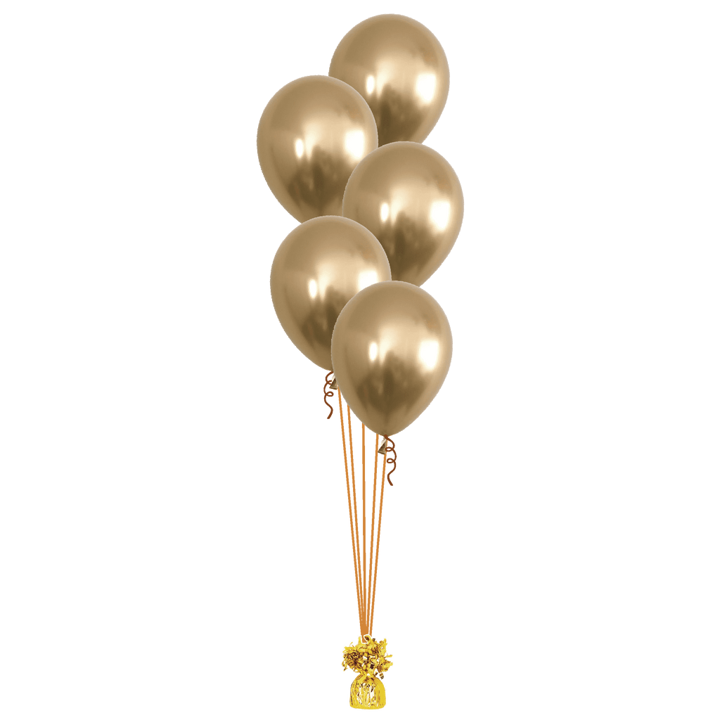 Ramillete Látex Chrome 5 Globos.