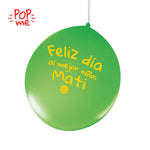 Globo Pop Me Feliz día niño verde - tuglobero