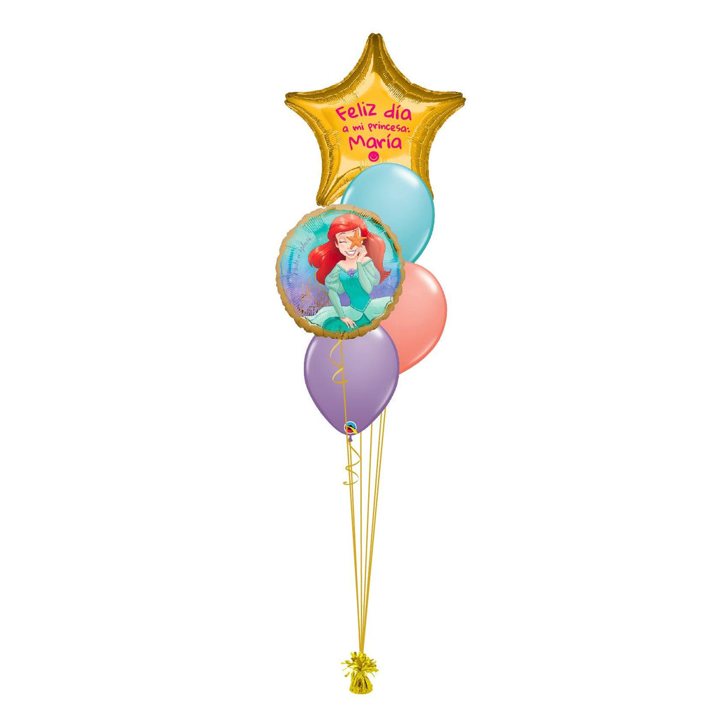 Globos Princesa Ariel - Día del Niñ@ (personalizable) - tuglobero