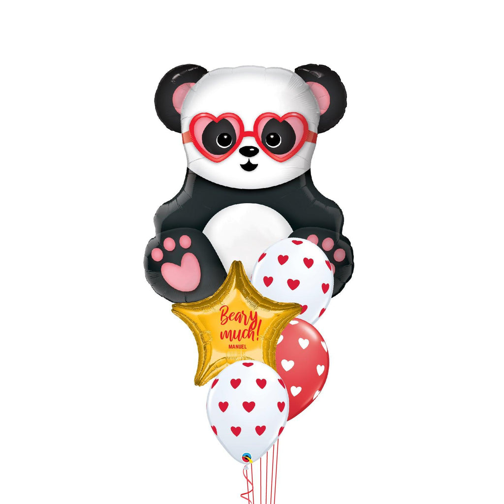 Globos Beary Much! Oso Panda- Personalizable - tuglobero
