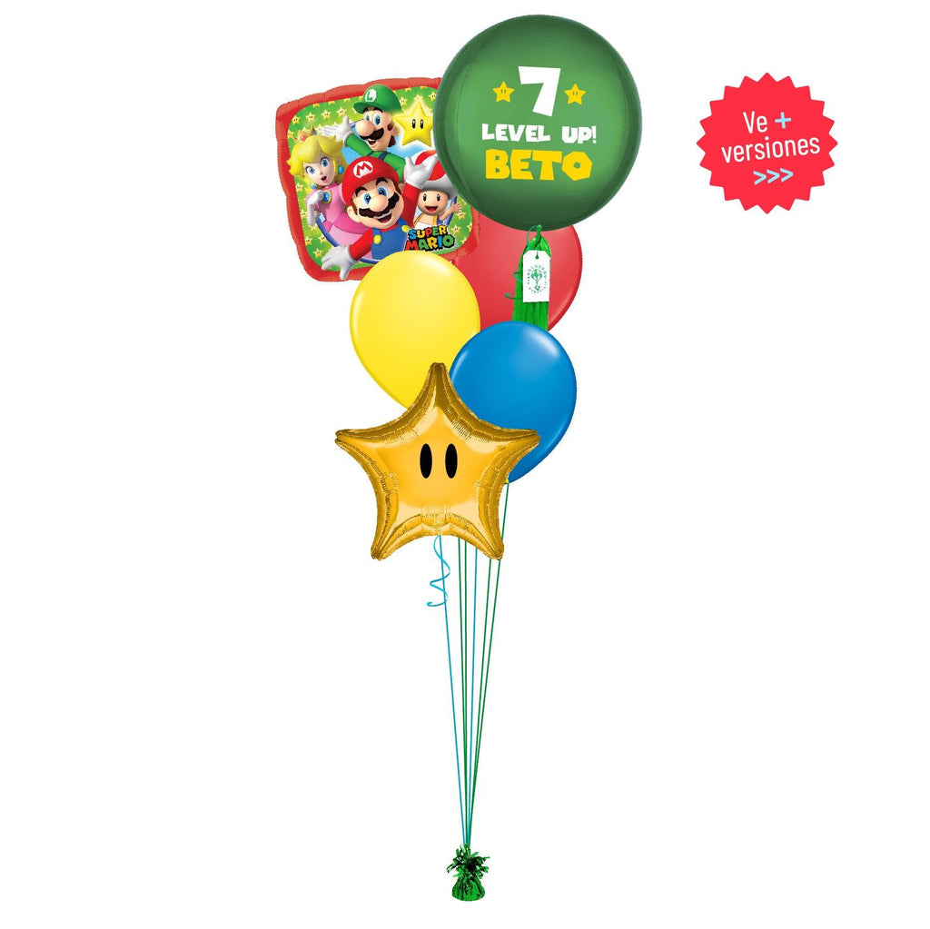Esfera Luigi Level up Star Bouquet (Personalizable) Grande - tuglobero