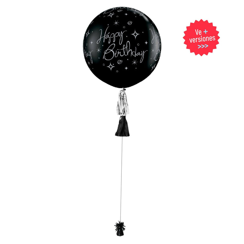 Gigante Happy Birthday Estrellas y Destellos - tuglobero