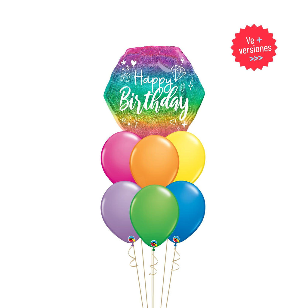 Globos HBD Garabatos Gde - tuglobero