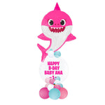 Base Globos Baby Shark Girl Bubble Birthday - tuglobero