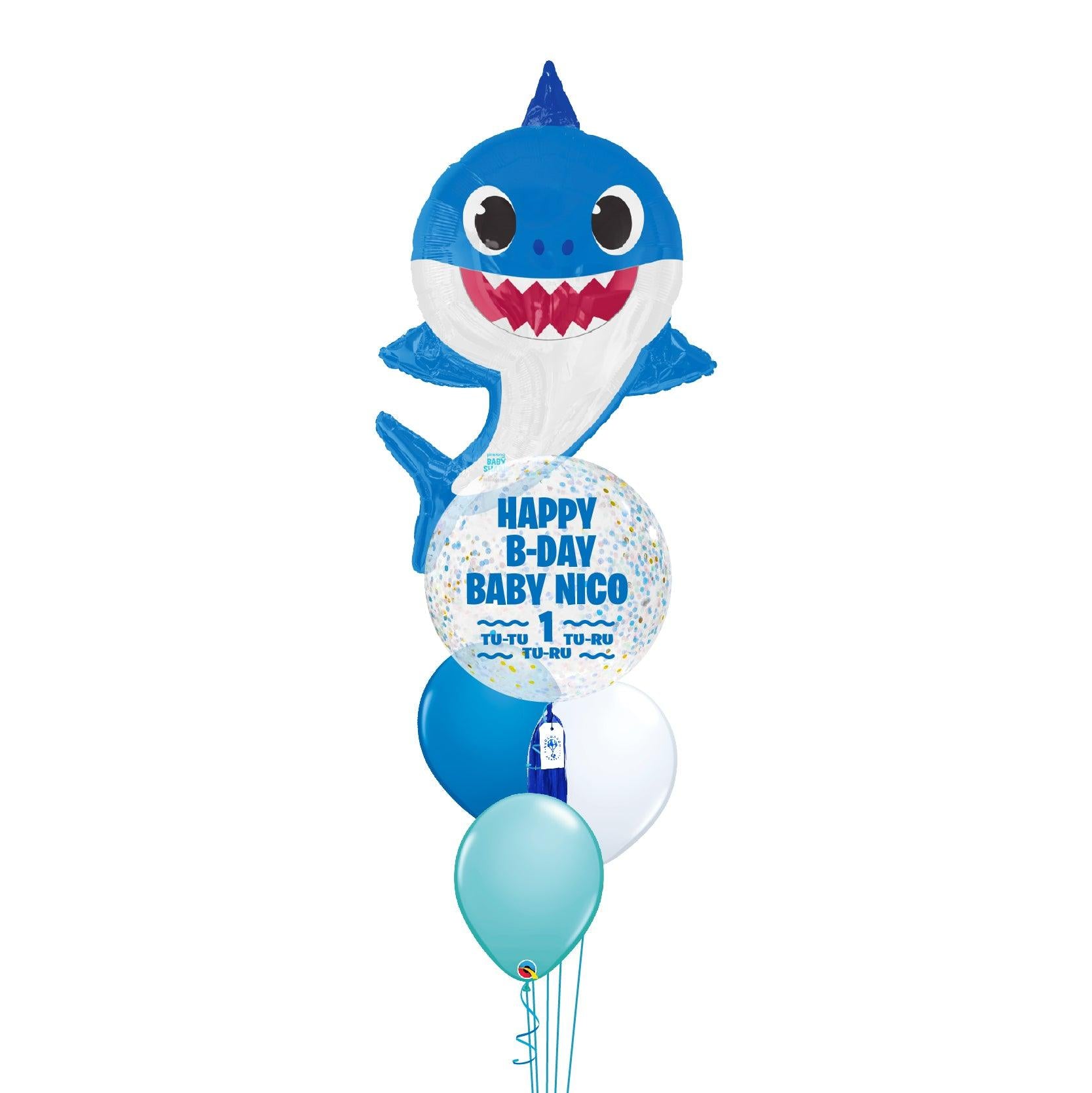 Globo Baby Shark Azul